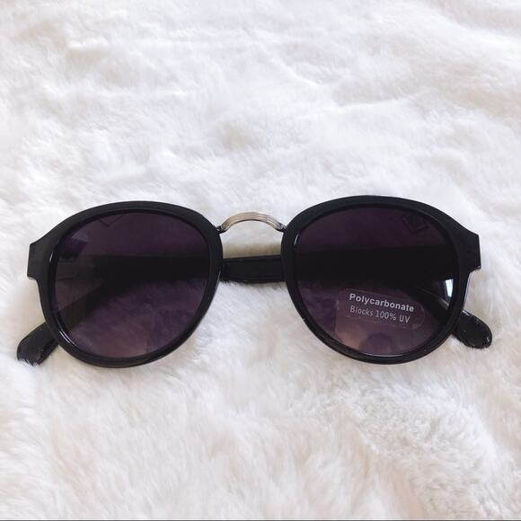 Mya Black & Silver Round Fashion Sunglasses - Picture 3 of 10